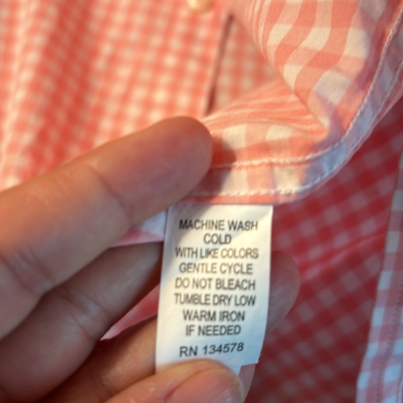 Vineyard Vines Whale Shirt Seascape Gingham (pink/white) NWT Youth XL 20 - Picture 8 of 11